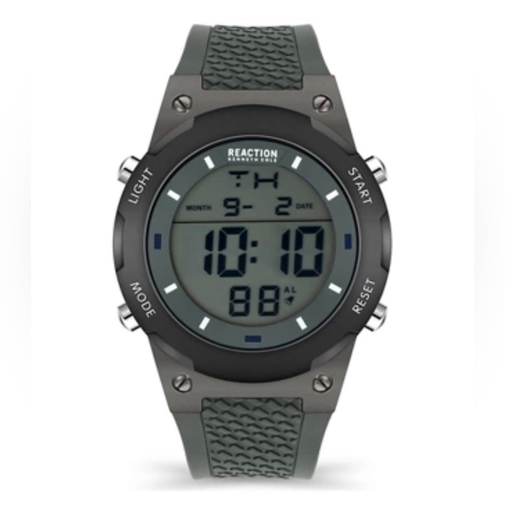 REACTION by Kenneth Cole Digital Watch with Stainless Steel back